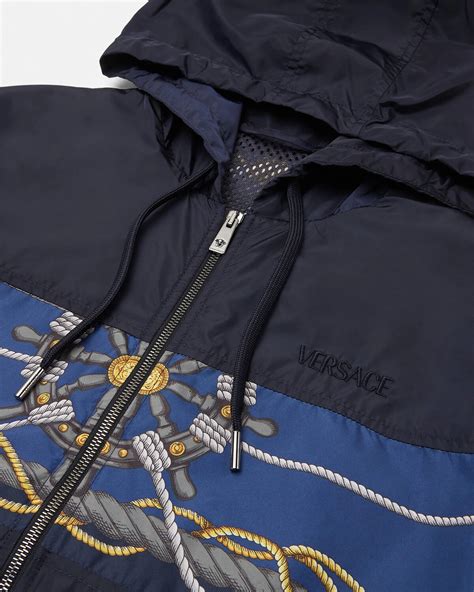 versace windbreak|versace nautical windbreaker men.